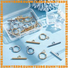 Bộ 2 Khoá OT Thép Không Gỉ Khoá Vòng Tay Khoá Dây Chuyền Làm Trang Sức Handmade DIY