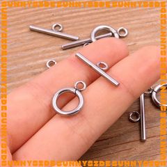 Bộ 2 Khoá OT Thép Không Gỉ Khoá Vòng Tay Khoá Dây Chuyền Làm Trang Sức Handmade DIY