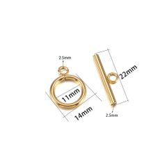 Bộ 2 Khoá OT Thép Không Gỉ Khoá Vòng Tay Khoá Dây Chuyền Làm Trang Sức Handmade DIY