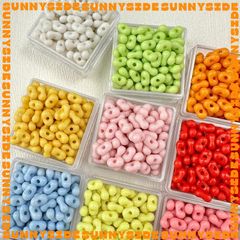 100 Hạt Gạo Nhựa Acrylic 6x4mm, Hạt Đậu Phộng Màu, Hạt Đệm, Phụ Kiện DIY Xỏ Vòng Tay, Làm Trang Sức Thủ Công