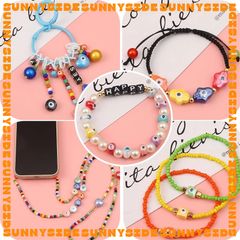 02 Hạt Charm Mắt Quỷ Evil Eye Gốm Tròn 6mm Hạt Xỏ Mắt Quỷ Evil Eye Đủ Màu Làm Phụ Kiện Trang Sức Handmade DIY