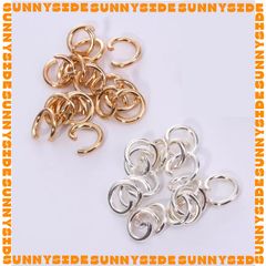 Gói 20 Cái Khoen Tròn Nối Vòng Inox Thép Không Gỉ Mạ Vàng 18K Cao Cấp Làm Trang Sức Handmade DIY