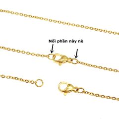 Gói 20 Cái Khoen Tròn Nối Vòng Inox Thép Không Gỉ Mạ Vàng 18K Cao Cấp Làm Trang Sức Handmade DIY