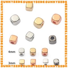 Gói 100/200 Hạt Cườm Nhựa CCB Hình Vuông Xỏ Vòng Làm Trang Sức Handmade DIY