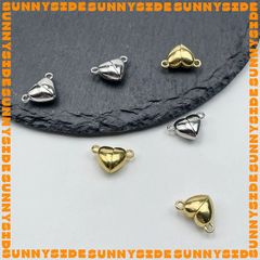 Móc Khoá Nam Châm Mini Hình Trái Tim Mạ Vàng 14K Cao Cấp Làm Trang Sức Handmade DIY