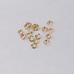 Gói 20 Cái Khoen Tròn Nối Vòng Inox Thép Không Gỉ Mạ Vàng 18K Cao Cấp Làm Trang Sức Handmade DIY