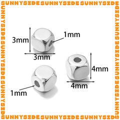 Gói 100/200 Hạt Cườm Nhựa CCB Hình Vuông Xỏ Vòng Làm Trang Sức Handmade DIY