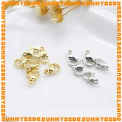 2 Cái Khoá Càng Cua Kèm Khoen Mini Inox Thép Không Gỉ 304 Cao Cấp 10mm Kèm Khoen Tròn Làm Trang Sức Handmade DIY