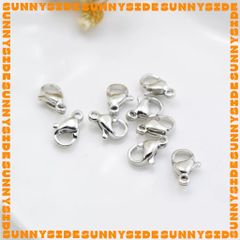 2 Cái Khoá Càng Cua Kèm Khoen Mini Inox Thép Không Gỉ 304 Cao Cấp 10mm Kèm Khoen Tròn Làm Trang Sức Handmade DIY