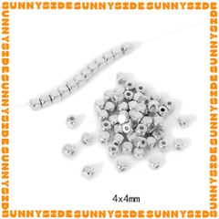 Gói 100/200 Hạt Cườm Nhựa CCB Hình Vuông Xỏ Vòng Làm Trang Sức Handmade DIY