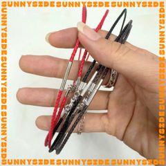 (2mm x 45cm) Dây Chuyền Dây Da Đan Vảy Rồng Đeo Cổ Khóa Inox Thép Không Gỉ Cao Cấp
