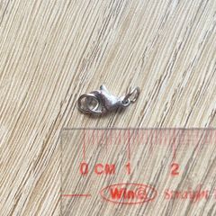 2 Cái Khoá Càng Cua Kèm Khoen Mini Inox Thép Không Gỉ 304 Cao Cấp 10mm Kèm Khoen Tròn Làm Trang Sức Handmade DIY