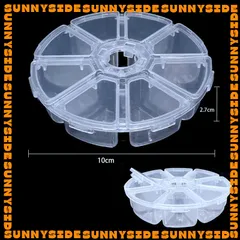 Hộp 6/8 Ngăn Trong Suốt Đựng Hạt Cườm, Đá, Nguyên Liệu Thủ Công DIY Tiện Lợi