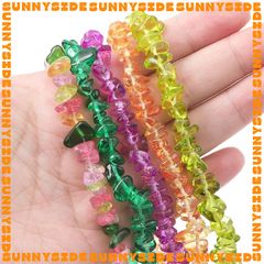 50 Viên Sỏi Thuỷ Tinh Phụ Kiện Xâu Mix Vòng Tay Phong Thủy Nam Nữ Làm Trang Sức Handmade DIY