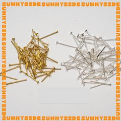 Gói 50 Đinh Xỏ Hạt Đế Bằng Làm Trang Sức Thủ Công Handmade DIY