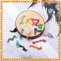 02 Dây Xích Nối Dài Tăng Đơ 5cm Nhiều Màu Sắc Làm Trang Sức Phụ Kiện Handmade DIY