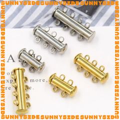 Móc Khoá Nam Châm Ống Dài Mạ Vàng 14K Cao Cấp Làm Trang Sức Handmade DIY