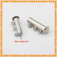 Móc Khoá Nam Châm Ống Dài Mạ Vàng 14K Cao Cấp Làm Trang Sức Handmade DIY