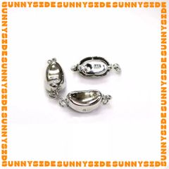 1 Cái Khoá Chốt Bấm Hình Đậu 18K Cao Cấp Làm Trang Sức Handmade DIY Phụ Kiện Khóa Đậu Làm Vòng Tay, Vòng Cổ DIY