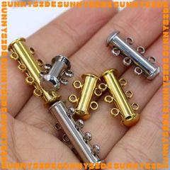 Móc Khoá Nam Châm Ống Dài Mạ Vàng 14K Cao Cấp Làm Trang Sức Handmade DIY