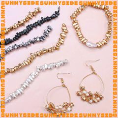 Gói 50 Hạt Cườm Hình Sỏi Hình Hạt Đá Hematit Thiên Nhiên Đủ Màu Xỏ Vòng Làm Trang Sức Handmade DIY