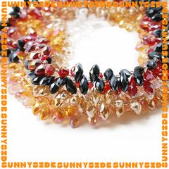 10 Viên Pha Lê Hình Thoi Lỗ Ngang Loại 1 Dùng Đính Kết Làm Phụ Kiện Trang Sức Handmade DIY