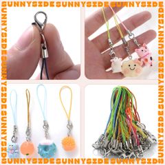 Gói 10 Dây Đeo Điện Thoại Móc Khoá Kèm Khoá Tôm Hùm Đủ Màu Làm Thủ Công Trang Sức Handmade DIY