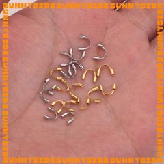 10 Cái Khoá Cài Chữ U Thép Không Gỉ Mạ Vàng 18K Cao Cấp Cài Dây Chuyền Vòng Tay Bông Tai Làm Trang Sức Handmade DIY