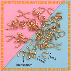 10 Cái Khoá Cài Chữ U Thép Không Gỉ Mạ Vàng 18K Cao Cấp Cài Dây Chuyền Vòng Tay Bông Tai Làm Trang Sức Handmade DIY
