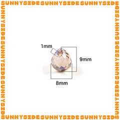 10 Viên Pha Lê Giọt Nước Lỗ Ngang Loại 1 Dùng Đính Kết Làm Phụ Kiện Trang Sức Handmade DIY