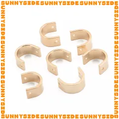 10 Charm Khung Lồng Hạt Hình Bán Nguyệt Đồng Cao Cấp Làm Trang Sức Handmade DIY