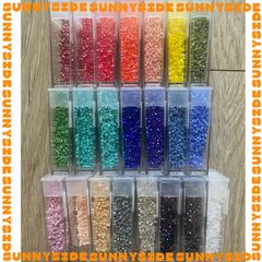 (Màu mới) 2 GRAM HẠT CƯỜM NHẬT MIYUKI DELICA cao cấp Nhật Bản size 11/0 gói 400 hạt - Mã màu 02