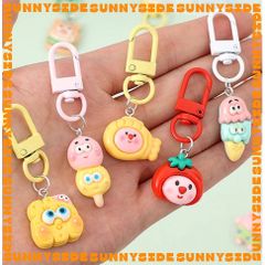 Gói 2 Móc Khoá Xoay Càng Tôm Nhiều Màu Sắc Khoen Đóng Mở Dùng Làm Móc Khóa / Túi Xách DIY