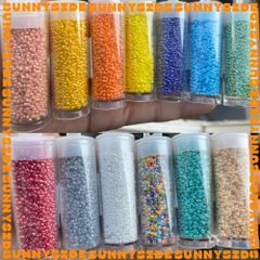 2 GRAM HẠT CƯỜM NHẬT MIYUKI ROUND Cao Cấp Nhật Bản Size 1.5mm Đính Kết Vòng Tay Vòng Cổ Làm Trang Sức Phụ Kiện Handmade