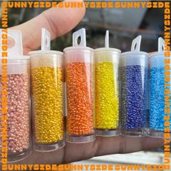 2 GRAM HẠT CƯỜM NHẬT MIYUKI ROUND Cao Cấp Nhật Bản Size 1.5mm Đính Kết Vòng Tay Vòng Cổ Làm Trang Sức Phụ Kiện Handmade