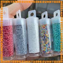 2 GRAM HẠT CƯỜM NHẬT MIYUKI ROUND Cao Cấp Nhật Bản Size 1.5mm Đính Kết Vòng Tay Vòng Cổ Làm Trang Sức Phụ Kiện Handmade