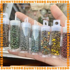 2 gram HẠT CƯỜM PRECIOSA Cao Cấp Séc Size 3mm 8/0 Gói ~42 Hạt Mã Màu Picasso Độc Đáo Làm Trang Sức Cườm Handmade DIY