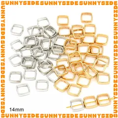 Gói 20 Cái Charm Khung Lồng Hạt Hình Vuông Hình Tròn Làm Trang Sức Handmade DIY