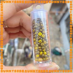 2 gram HẠT CƯỜM PRECIOSA Cao Cấp Séc Size 3mm 8/0 Gói ~42 Hạt Mã Màu Picasso Độc Đáo Làm Trang Sức Cườm Handmade DIY