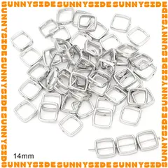 Gói 20 Cái Charm Khung Lồng Hạt Hình Vuông Hình Tròn Làm Trang Sức Handmade DIY