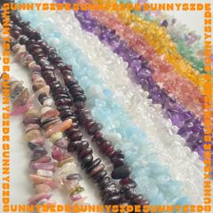 10g Hạt Đá Vụn Phong Thủy 5-8mm Đá Năng Lượng Thiên Nhiên Có Lỗ Xỏ Vòng Tay Vòng Cổ Làm Trang sức Phụ Kiện Handmade DIY