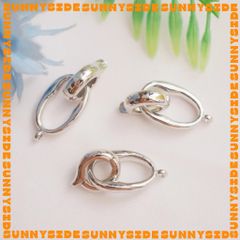 [Size Lớn] Khóa Oval Mạ Vàng 14K Cao Cấp Làm Vòng Tay Dây Chuyền Trang Sức Handmade DIY