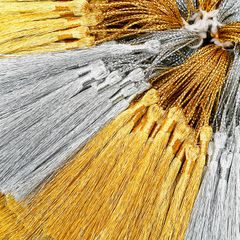 10 Cái Tua Rua Mini Tua Rua Trang Trí Ánh Kim Làm Handmade Trang Trí Thiệp Cưới Hộp Quà