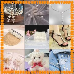 Hạt Trai Nhựa ABS Có Lỗ Xỏ Nhiều Kích Thước Làm Trang Sức Handmade DIY Phụ Kiện Xâu, Mix, Phối Vòng Tay