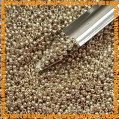 Gói 10gr Hạt Cườm Nhật TOHO ROUND Màu Kim Loại Cao Cấp Size 8/0 3li