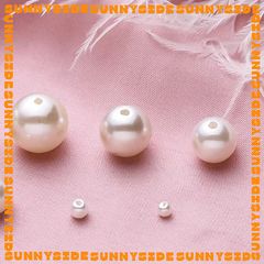 Hạt Trai Nhựa ABS Có Lỗ Xỏ Nhiều Kích Thước Làm Trang Sức Handmade DIY Phụ Kiện Xâu, Mix, Phối Vòng Tay