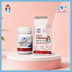 Viên uống bổ sung Canxi và Vitamin D New Zealand Deep Blue Health Liquid Calcium 60 viên