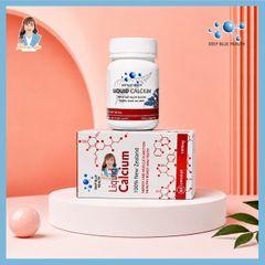 Viên uống bổ sung Canxi và Vitamin D New Zealand Deep Blue Health Liquid Calcium 60 viên