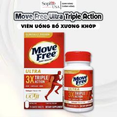 Viên Uống Bổ Khớp Move Free Ultra 3X Triple Action 75 Viên - Tăng Cường Sức Khỏe Xương Khớp, Giảm Đau Viêm, Từ Mỹ