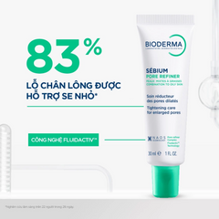 Kem Dưỡng Bioderma Sebium Pore Refiner 30ml - Giải Pháp Hiệu Quả Cho Da Dầu Mụn, Thu Nhỏ Lỗ Chân Lông, Kiểm Soát Dầu